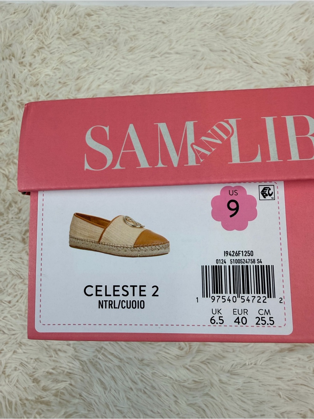 Sam & Libby Celeste 2 Espadrille Flats Raffia Tan Slip On 9 NEW Summer Coastal - Picture 8 of 14